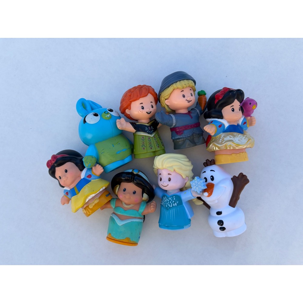 Fisher-Price Little People Disney Princess Frozen Figure Lot Elsa Anna Jasmine